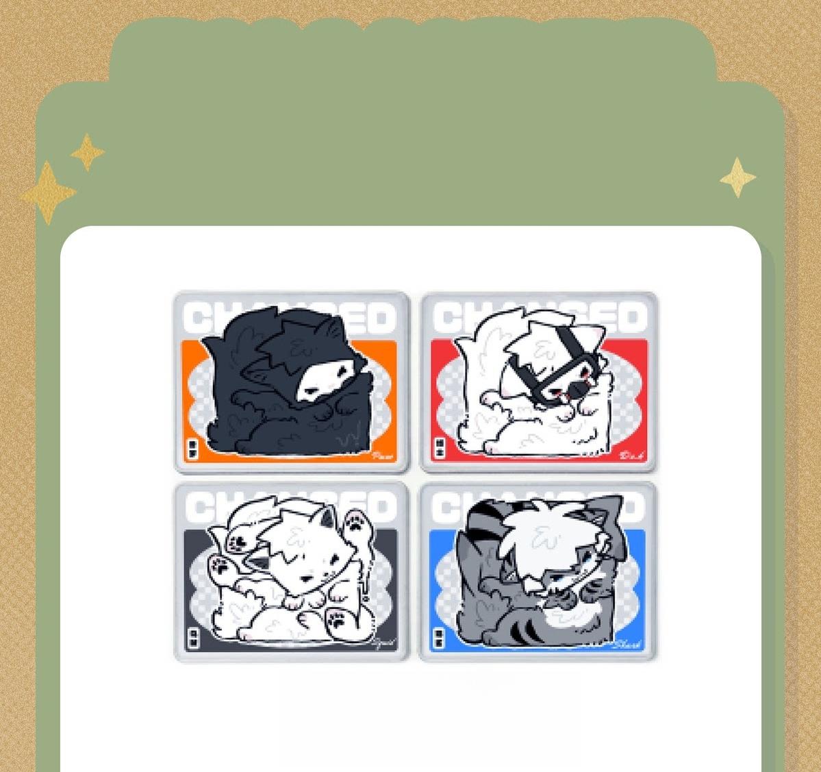 Changed Official Mouse Pads, Puro, Shark, Dr. K, Squid Dog - TOY-ACC-979E04 - Changed - 42shops