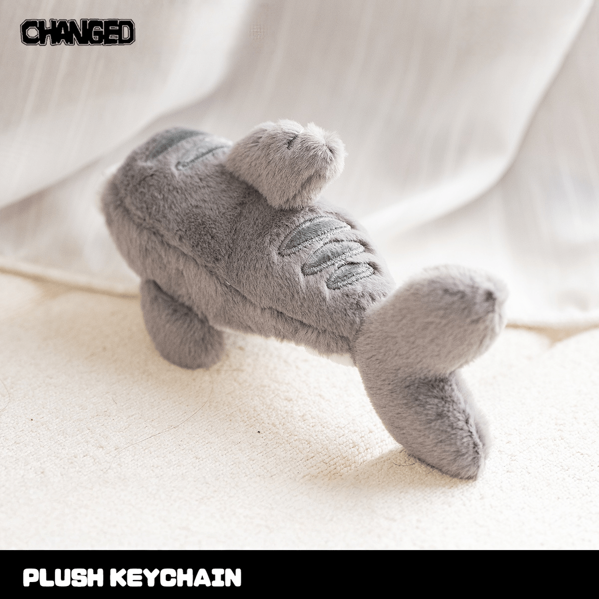 Changed Official Shark Cotton Tail Keychain 43779:785841