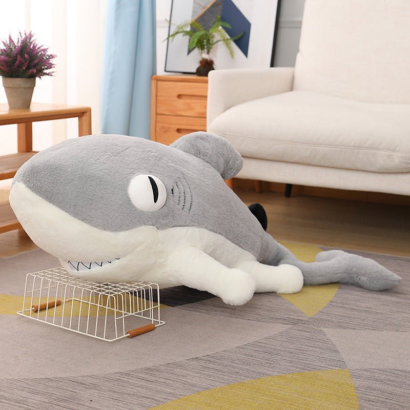 Gray Shark Plush Toys Stuffed Animal Pillow – 42shops