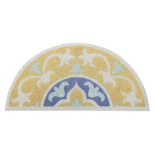 INS Concise and Fresh Style Half Round Entry Floor Mat (tulip) 8114:526825