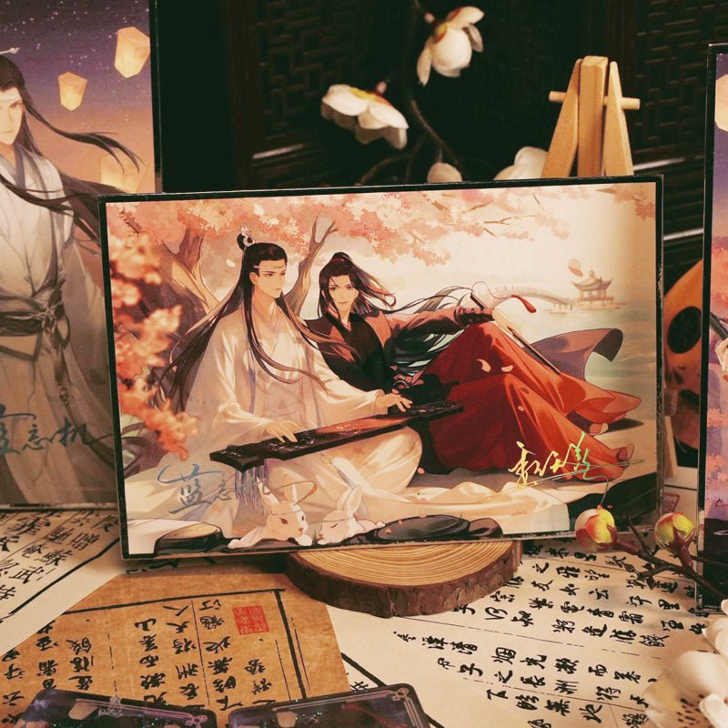  XCSL Anime Poster Mo Dao Zu Shi Wei Wuxian LAN Wangji Moon Kiss  Canvas Art Poster and Wall Art Picture Print Modern Family Bedroom Decor  Posters 16x24inch(40x60cm) : לבית ולמטבח