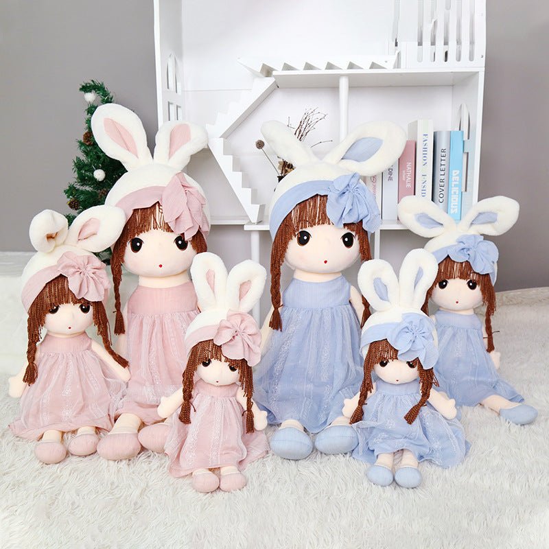 Pink Blue Angel Rag Doll Plush Toys