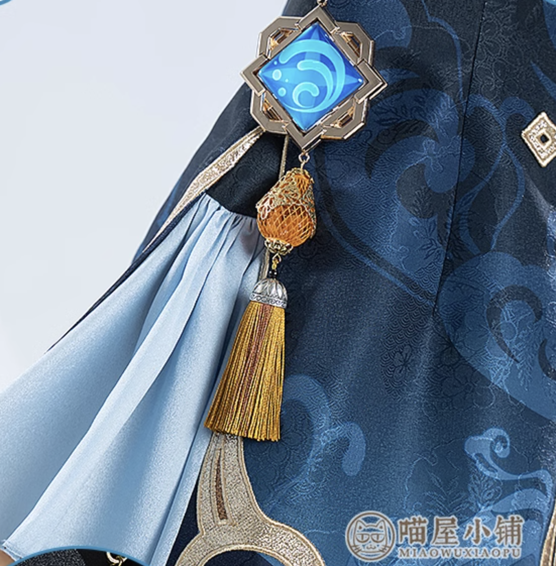 Genshin Impact Xingqiu Cosplay Costume Spring Anime Suit 18728:263078