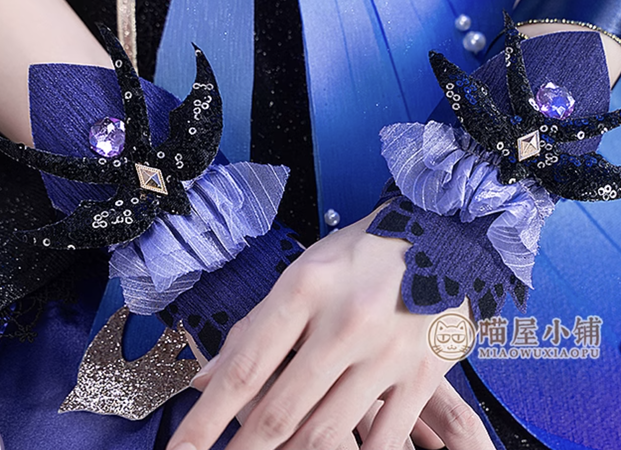 Genshin Impact Keqing Cosplay Costume Anime Suit 18670:264390