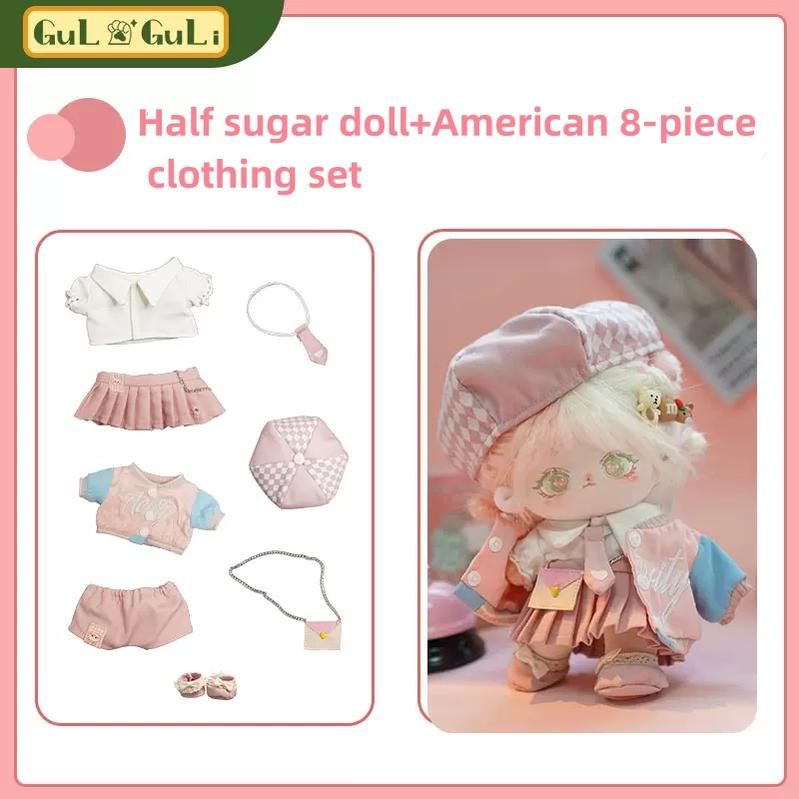 20cm Girls Cotton Doll And Doll Clothes Set - TOY-PLU-144633 - GuliGuli - 42shops