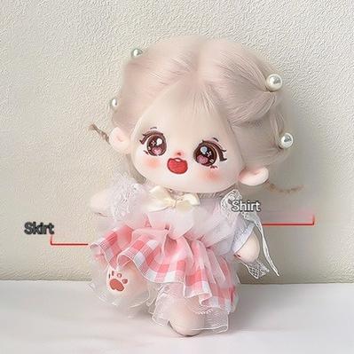 Cotton Doll Doll Clothes Doll Wig 7.9 Inches 32046:408544