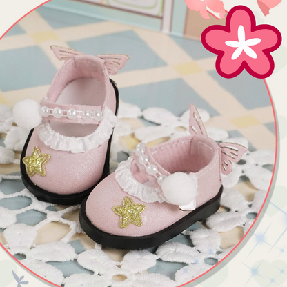 Cute Bow Leather Shoes Cotton Doll Accessories 8360:93850