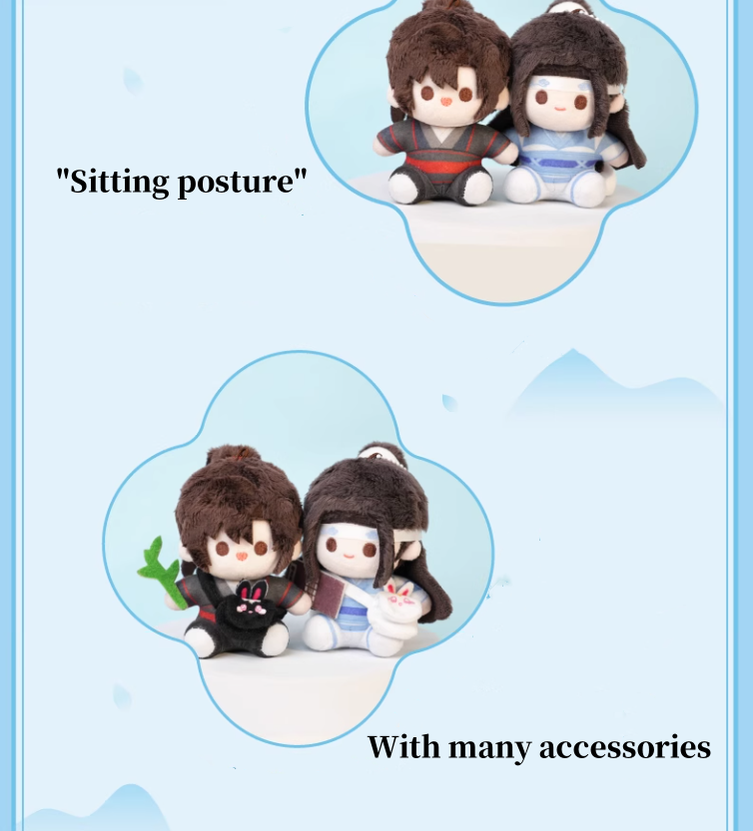 MDZS Cotton Doll Wei Wuxian Lan Wangji Plush Keychain 40064:650966