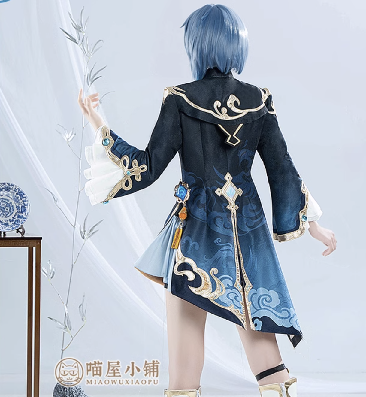 Genshin Impact Xingqiu Cosplay Costume Spring Anime Suit 18728:263072