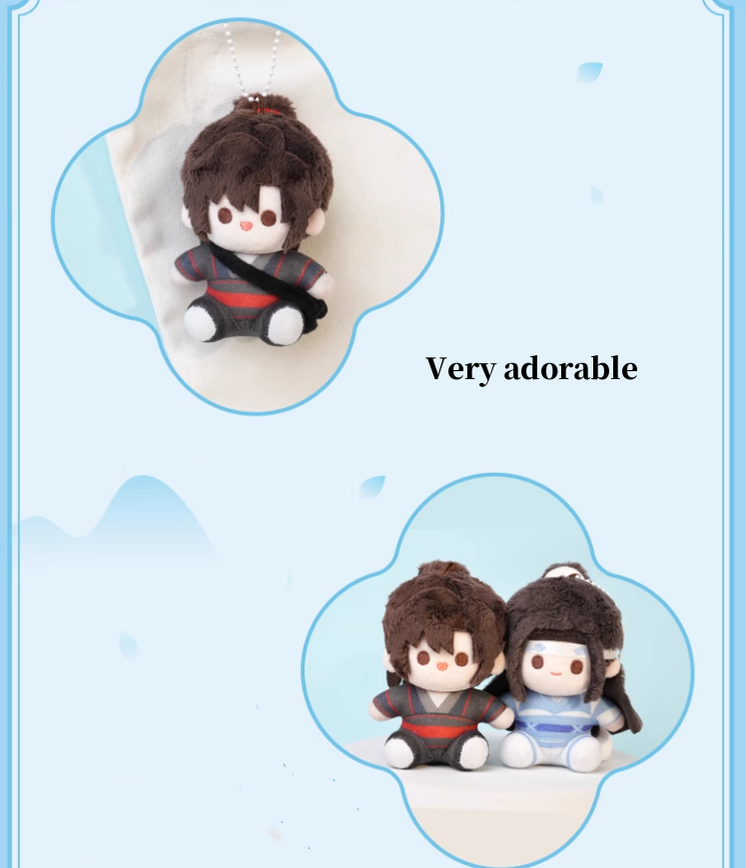 MDZS Cotton Doll Wei Wuxian Lan Wangji Plush Keychain 40064:650962