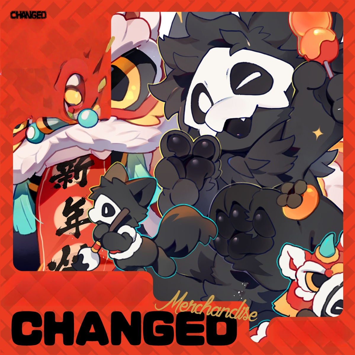 Chinese New Year Changed Merch Set, Puro, Colin, and Shark 44667:817872