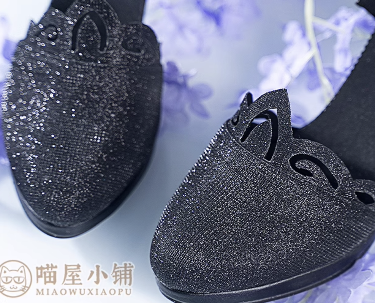 Genshin Impact Keqing Cosplay Shoes Star Flash High Heels 18698:265580