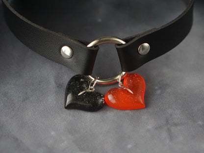 Halloween Dark Gothic Original Handmade Leather Collar Choker