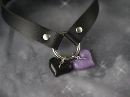 Halloween Dark Gothic Original Handmade Leather Collar Choker