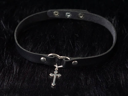 Halloween Dark Gothic Original Handmade Leather Collar Choker