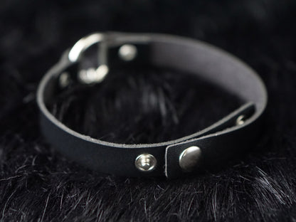 Halloween Dark Gothic Original Handmade Leather Collar Choker