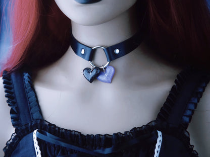 Halloween Dark Gothic Original Handmade Leather Collar Choker