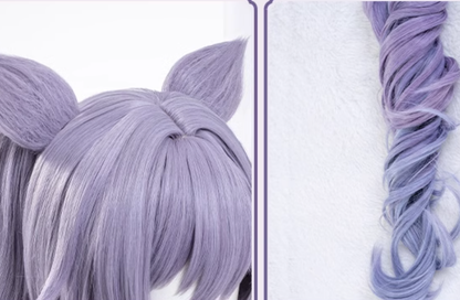 Genshin Impact Keqing Light Purple Cosplay Wig
