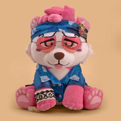 Alex the Pink Panda Plush Doll, Removable Outfit - TOY-PLU-152603 - Plush Husband Limited Drop Shop - 42shops