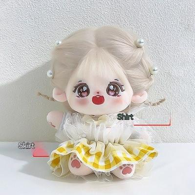 Cotton Doll Doll Clothes Doll Wig 7.9 Inches 32046:408542