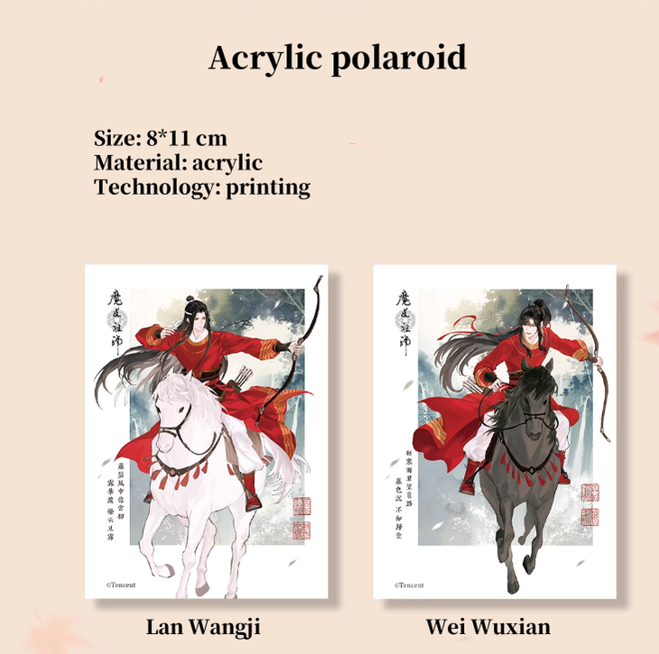 Mo Dao Zu Shi Merchandise Badges Standees Polaroids 40200:657308