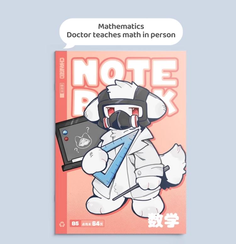 Changed Furry Lab B5 Notebook For Homework - TOY - ACC - 82202 - Changed - 42shops