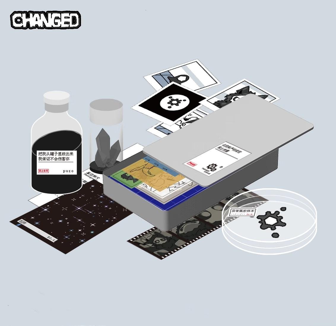 Changed Game Vinyl File Bag Furry Lab Merchandise Portifolio