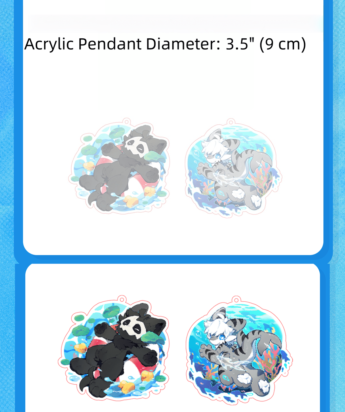 Changed Keychain, Acrylic Puro & Tiger Shark Pendant - TOY-ACC-985E01 - Changed - 42shops
