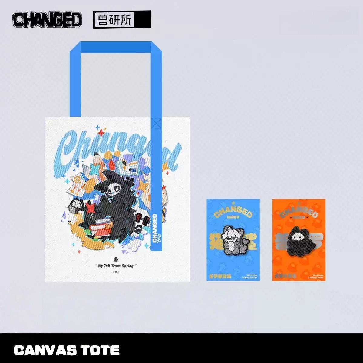 Changed Official, Puro Canvas Bag, Shark Badge - TOY - ACC - 94504 - Changed - 42shops