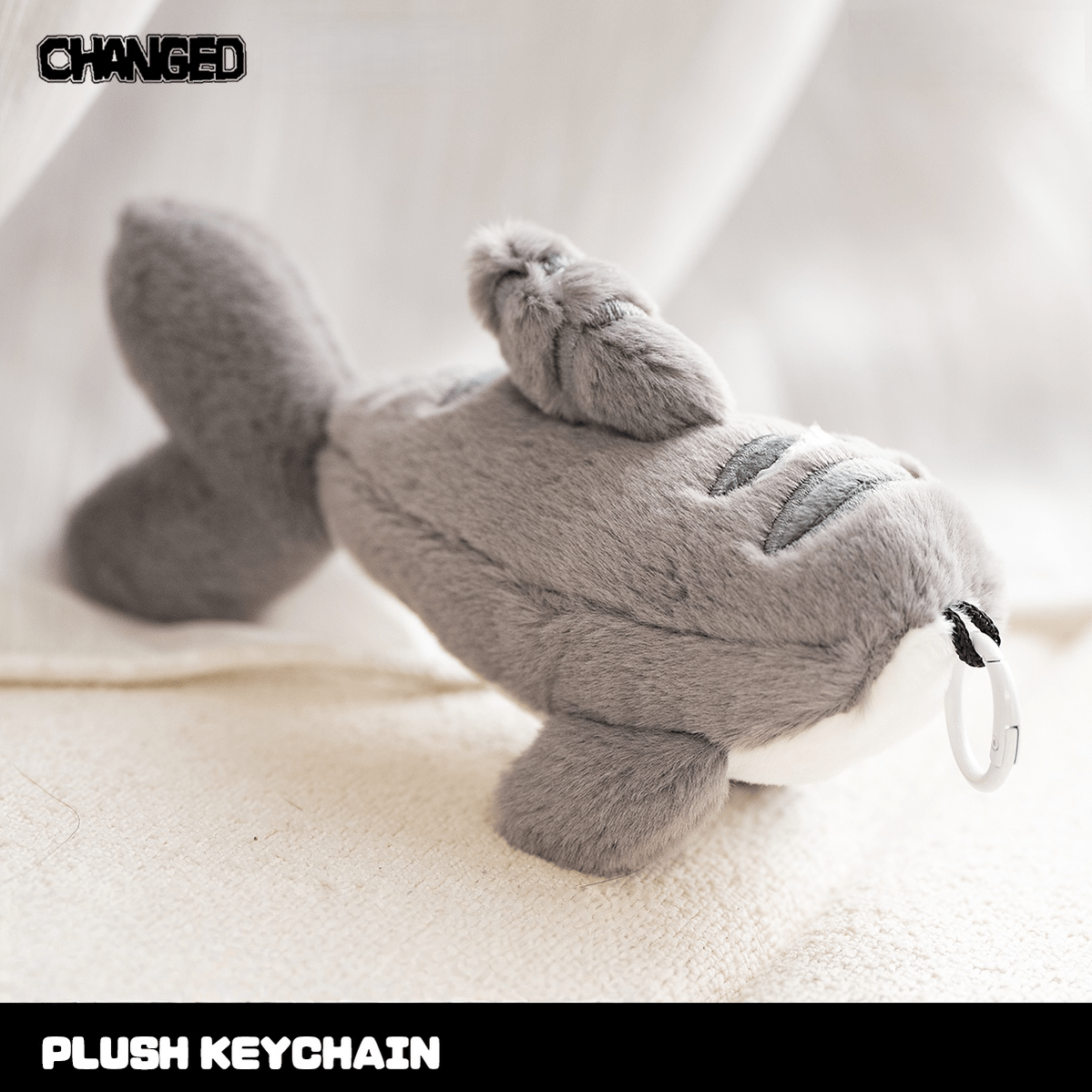 Changed Official Shark Cotton Tail Keychain 43779:785840