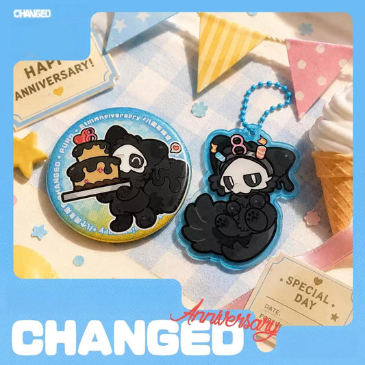 Changed Puro 8th Anniversary Badge and Keychain Set - TOY-ACC-1001E03 - Changed - 42shops