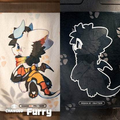 Changed Puro Collaboration, Flannel Bath Towel - TOY-PLU-1535E05 - Fructose Variety Shop - 42shops