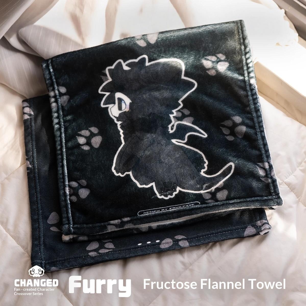 Changed Puro Flannel Towel, Black & White - TOY-ACC-991E03 - Fructose Variety Shop - 42shops