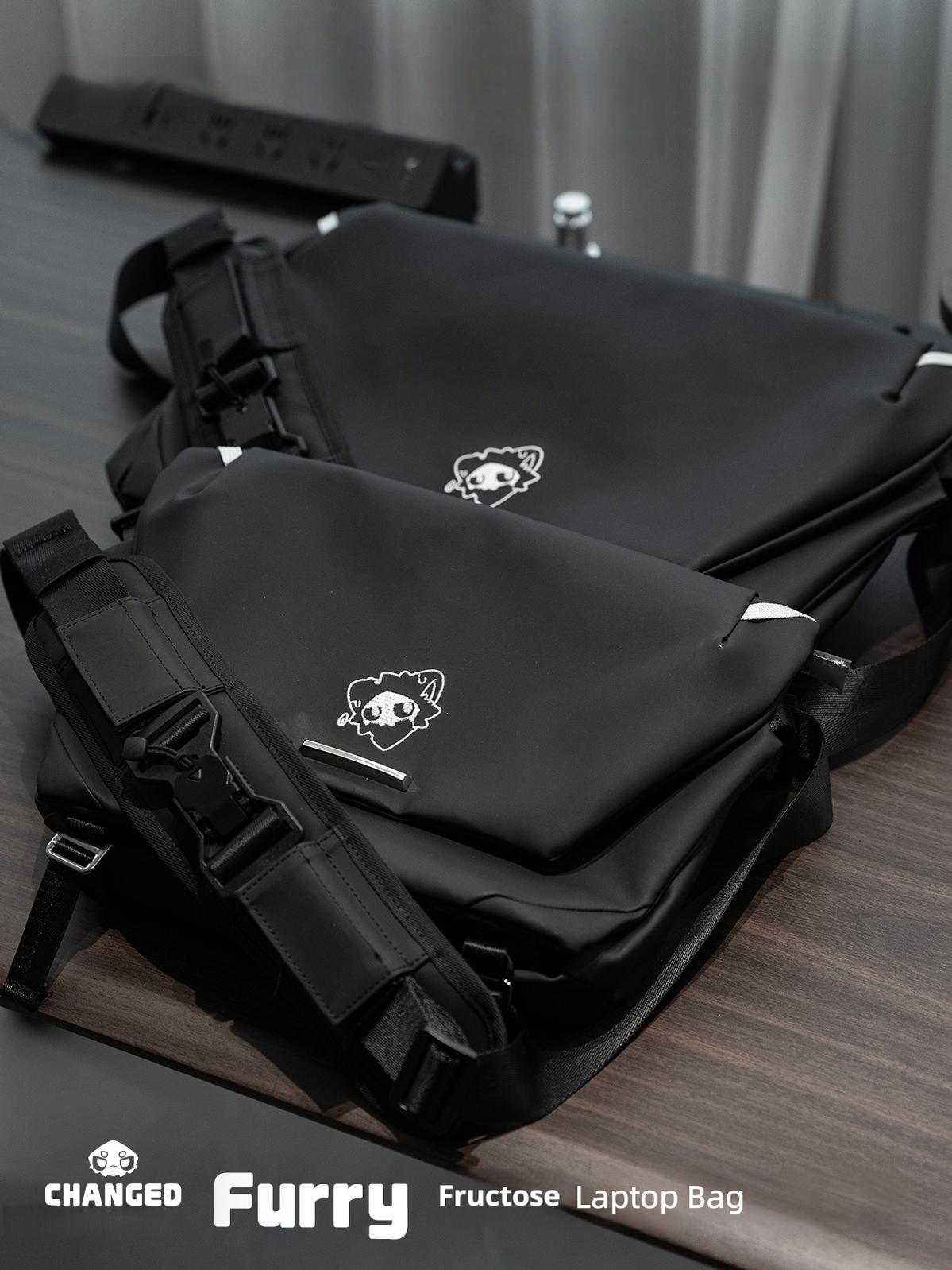 Changed Puro Nylon Laptop Bag, Black & White - TOY-ACC-990E06 - Fructose Variety Shop - 42shops