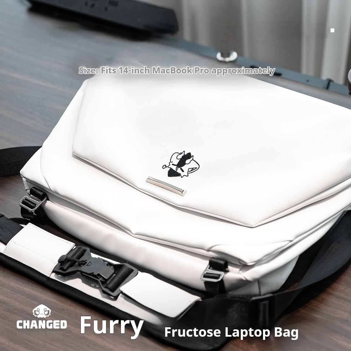 Changed Puro Nylon Laptop Bag, Black & White - TOY-ACC-990E03 - Fructose Variety Shop - 42shops