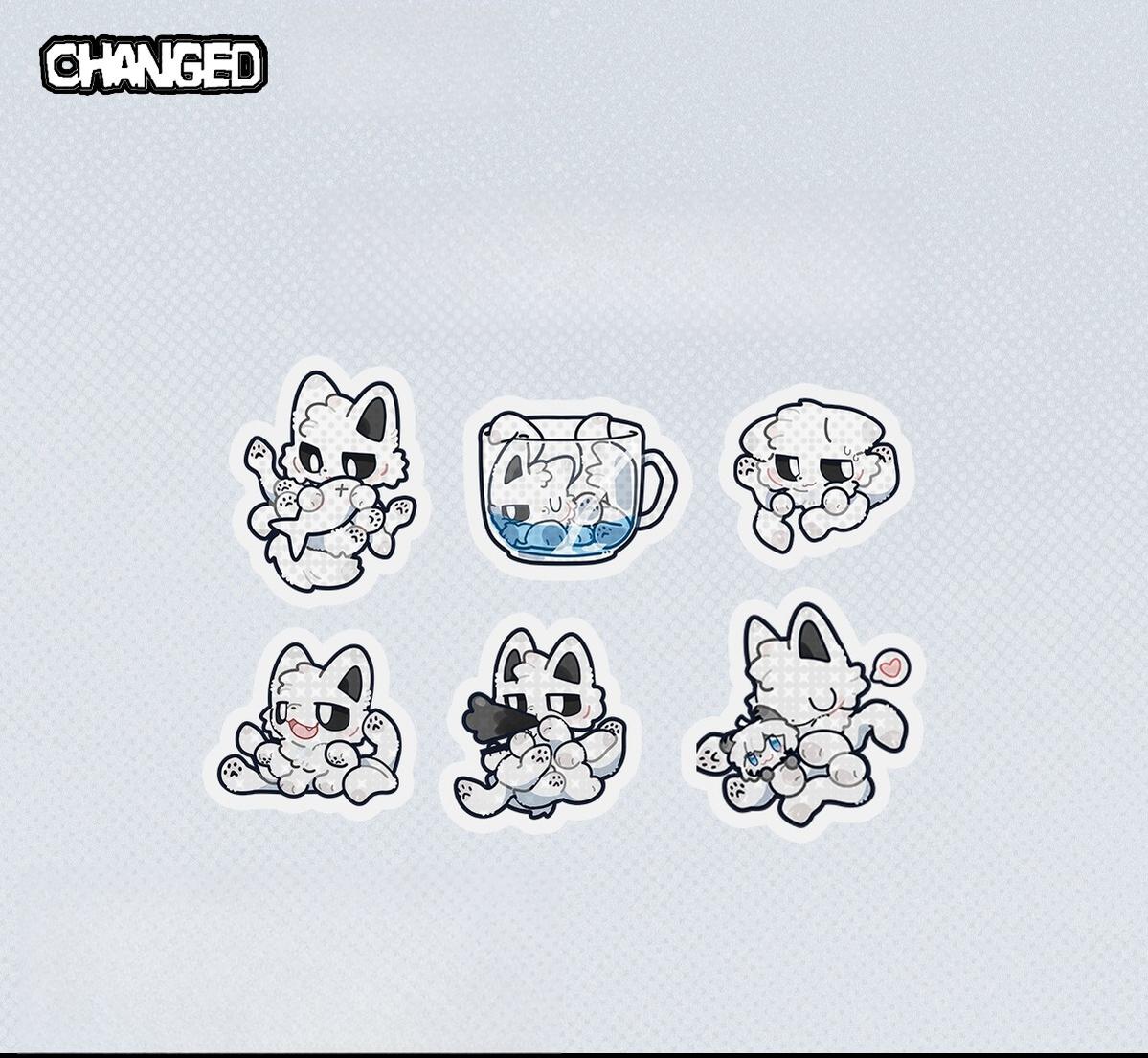 Changed Puro Tiger Shark K Sticker Furry Sticker - TOY - ACC - 71104 - Changed - 42shops