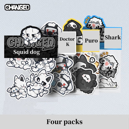 Changed Squid Dog Sticker Shark Puro K Combo Pack Stickers 39844:648265