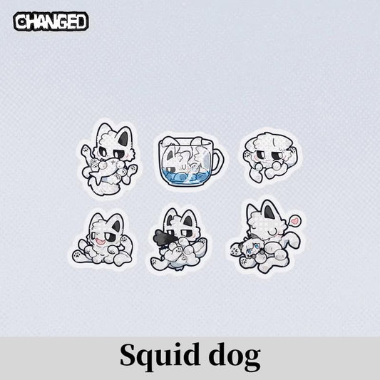 Changed Squid Dog Sticker Shark Puro K Combo Pack Stickers 39844:648261