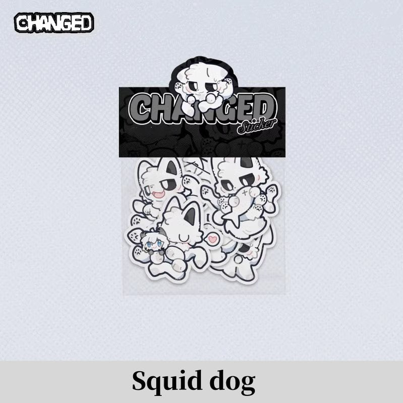 Changed Squid Dog Sticker Shark Puro K Combo Pack Stickers 39844:648263