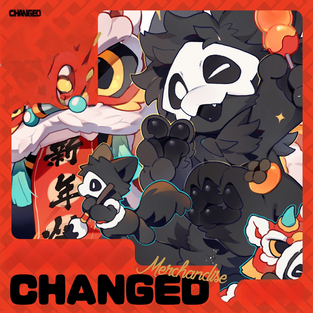 Chinese New Year Changed Merch Set, Puro, Colin, and Shark 44667:817872