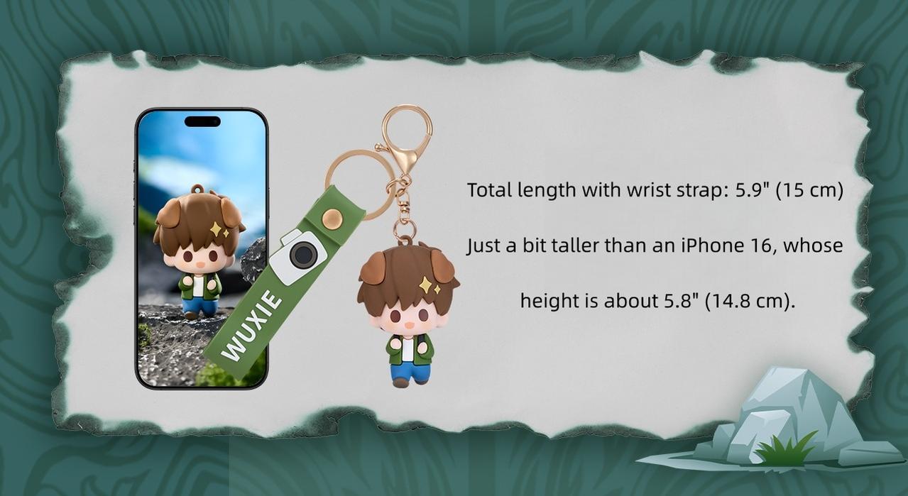 The Grave Robbers' Chronicles Keychain, Wu Xie, Zhang Qiling 43895:788292