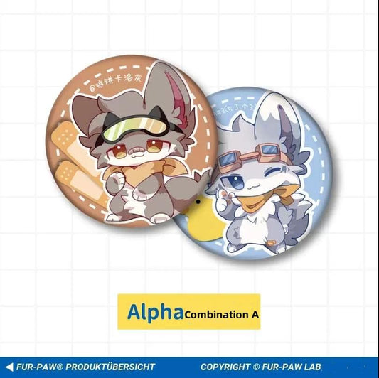 Fur Paw Badge Furry Badges Cute Anime Badge 38940:648293