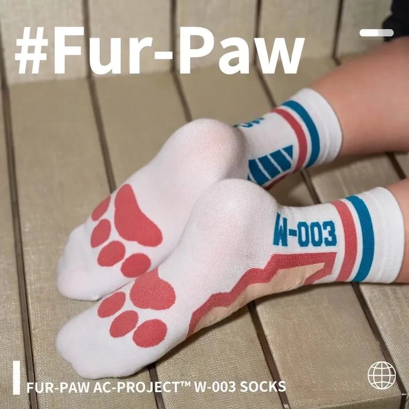Fur - Paw Paw Print Socks, Toeless Socks Available - TOY-ACC-988E01 - FurPaw - 42shops