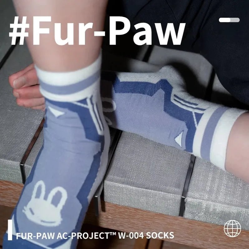 Fur - Paw Paw Print Socks, Toeless Socks Available - TOY-ACC-988E03 - FurPaw - 42shops