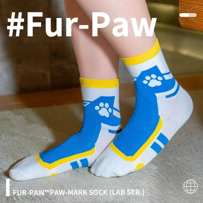 Fur - Paw Paw - Printed Socks, Furry Ankle Socks - TOY-ACC-989E01 - FurPaw - 42shops