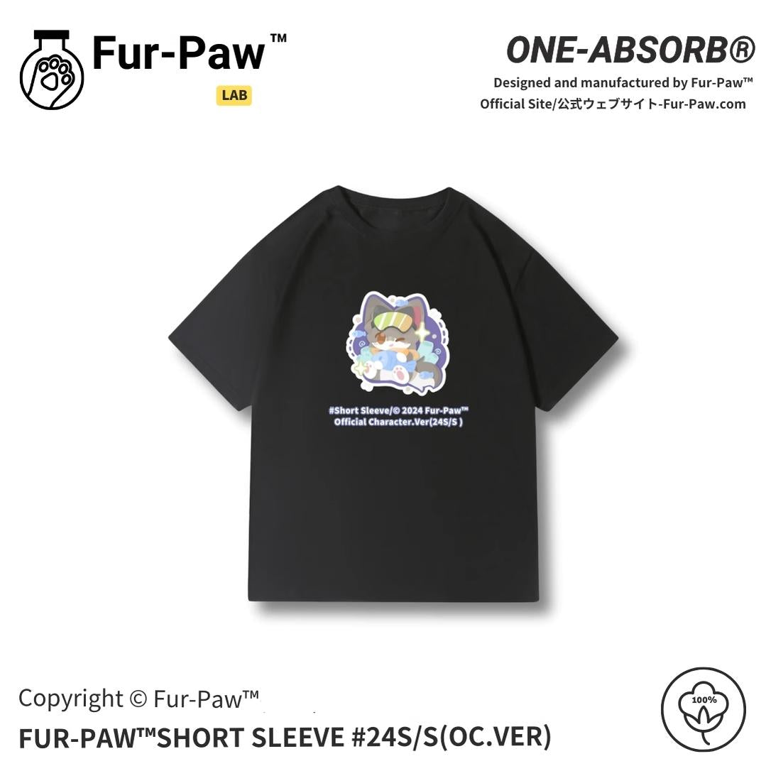 Fur Paw T - shirt Furry T - shirt Short Sleeve Cotton Top - COS - CO - 24031 - FurPaw - 42shops