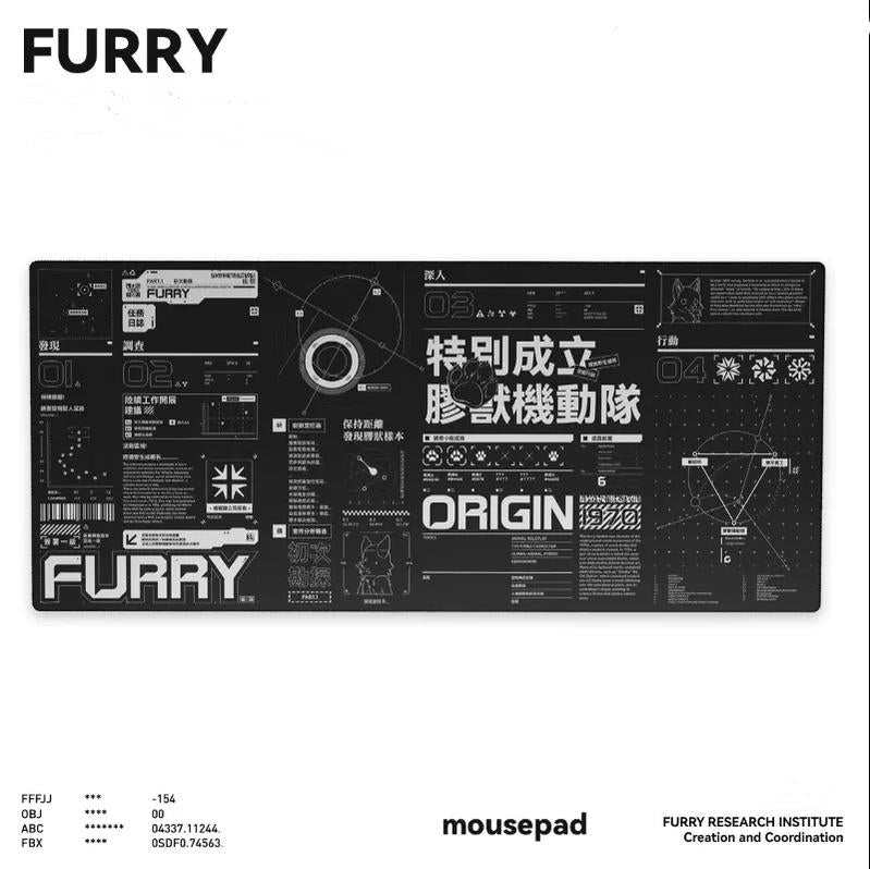 Furry Mouse Pad Sci-Fi Mouse Pad Techwear Mouse Pad 38934:626237