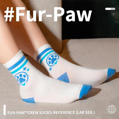 Furry Paw - Print Ankle - Length Socks, Breathable Fabric - TOY-ACC-992E01 - FurPaw - 42shops