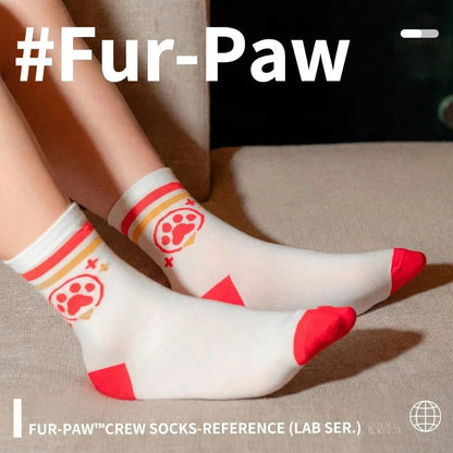 Furry Paw - Print Ankle - Length Socks, Breathable Fabric - TOY-ACC-992E01 - FurPaw - 42shops