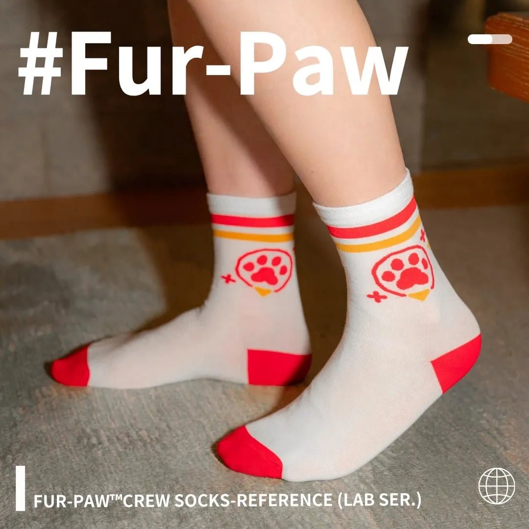 Furry Paw - Print Ankle - Length Socks, Breathable Fabric - TOY-ACC-992E01 - FurPaw - 42shops